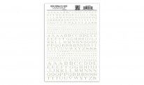 Woodland WMG702 Aufreibebuchstaben, weiß 