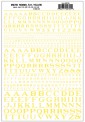 Woodland WMG705 Aufreibebuchstaben, gelb 