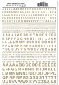 Woodland WMG722 Gotische Buchstaben, gold 