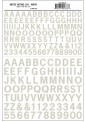 Woodland WMG733 Aufreibezahlen &-Buchstaben, weiß 