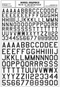 Woodland WMG744 Buchstaben & Zahlen amerikanischer Typ 