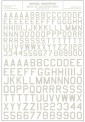 Woodland WMG745 Buchstaben & Zahlen amerikanischer Typ 