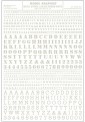 Woodland WMG752 Buchstaben, Schablonen & Blockschrift 