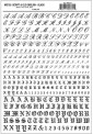 Woodland WMG755 Buchstaben & Zahlen in Altenglisch 