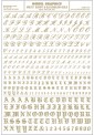 Woodland WMG757 Buchstaben & Zahlen in Altenglisch 