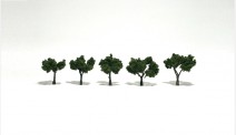 Woodland WTR1502 Laubbäume mittelgrün 3-5 cm, 5 St. 