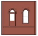 DPM DPM30105 Dock Level Arched Entry Door, 4 St. 
