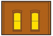 DPM DPM30130 Single Story Window Wall, 4 St. 