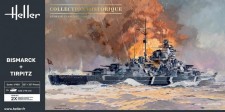 Heller 85078 Bismarck + Tirpitz TWINSET 