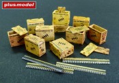 Plusmodel AL4088 US ammunition boxes for ammunition belts 