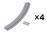 Tomytec 971773 4 Gleise, gebogen, mit breite 