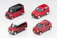 Tomytec 973679 Honda/Suzuki Fahrzeug-Set 4-tlg. rot 