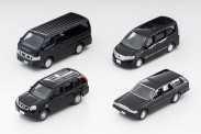 Tomytec 973709 Nissan Fahrzeug-Set 4-tlg. schwarz 