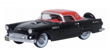 Oxford 87TH56008 ´56 Ford Thunderbird schwarz/rot 