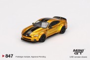 MiniGT MGT00847-L MiniGT: Ford Mustang LB-Works gold 