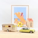 Norev 181762 Citroen DS19 mit Wohnwagen 