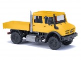 Busch Autos 51080 MB Unimog U5023 DoKa Pritschen gelb 