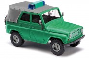 Busch Autos 52101 UAZ 469 mit Verdeck BGS minzgrün 