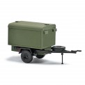 Busch Autos 53614 IFA HL10 Anhänger m. Kofferaufbau olive