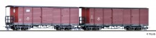 Tillig 05940 DR gedeckte Güterwagen Set 2-tlg Ep.3 