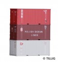 Tillig 07707 Container-Set mit 3x20ft Containern 