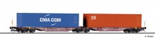 Tillig 18080 Containertragwagen Sggmrss 578.0 der CD 