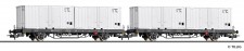 Tillig 70056 Deutsche Post Containerwg. Set 2tlg. Ep4 