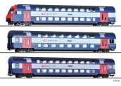 Tillig 70066 SBB Doppelstockwagen-Set 3-tlg. Ep.5