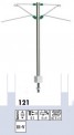 Sommerfeldt 121 H-Profil-Mittelmast 78mm 