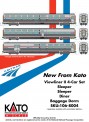 Kato USA 1068004 AmtrakViewline Personenwagen-Set 4-tlg. 
