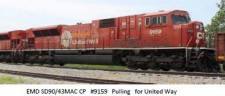 Kato USA 1765628 CPR Diesellok EMD SD90/43MAC #9159 