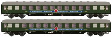 Hobbytrain 22215 2er Set Liegewagen Bcm 53 DB/Apfelpfeil 