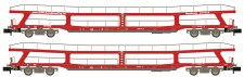 Hobbytrain 24621 2er Set Autotransportwagen DDm 915 BTE, 