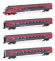Hobbytrain 25228 4er Set Personenwagen ÖBB Railjet, Ep.V 