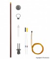 Viessmann 6927 Bausatz LED Holzmastleuchte, warmweiß 