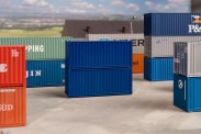 Faller 182054 20' Container, blau, 2er-Set 