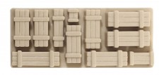 Peco NR-205 Kisten, Holz Farbe  
