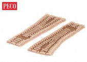 Peco SL-352 Schottereinlage, mittlerer Radius, links 