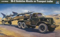 Trumpeter 750204 SA-2 Guideline Missile on Transport trai 