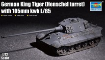 Trumpeter 757160 Königstiger (Henschel-Turm), mit 105 mm 