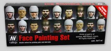 Vallejo 70119 Set: Gesichtsfarben, 8 x 17 ml 