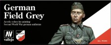 Vallejo 70181 Set: Deutsches Uniform-Grau, 8 x 17 ml 