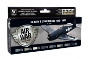 Vallejo 71157 Set: USA Flugzeuge WWII, 8 x 17 ml 