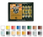 Vallejo 71178 Set: Basisfarben, 16 x 17 ml 