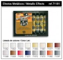 Vallejo 71181 Set: Metall-Effekte, 16 x 17 ml 