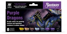 Vallejo 72305 Farbset: Purple Dragons, 8 x 17 ml 