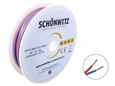 Schönwitz 50218 10m Zwillingslitze 2x 0,14mm² rot/blau 