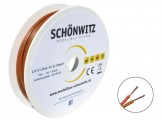 Schönwitz 50987 10m LIYZ Zwillingslitze 2x 0,14mm² rot  