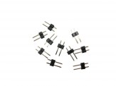 Schönwitz 51257 10 Stück Micro Stecker 2 polig Stiftlei 
