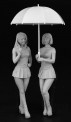 Hasegawa 629109 PADDOCK Girls Figure, 2 Stück 